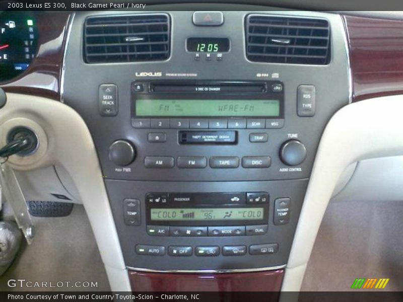 Black Garnet Pearl / Ivory 2003 Lexus ES 300