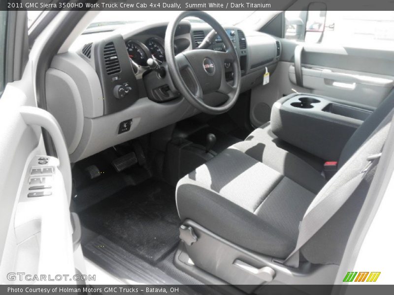 Summit White / Dark Titanium 2011 GMC Sierra 3500HD Work Truck Crew Cab 4x4 Dually