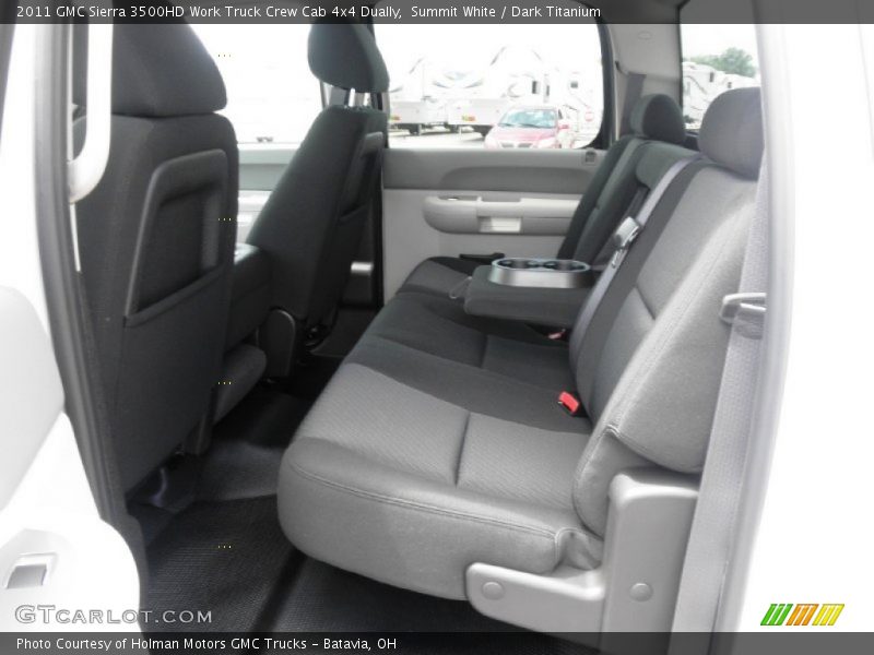 Summit White / Dark Titanium 2011 GMC Sierra 3500HD Work Truck Crew Cab 4x4 Dually