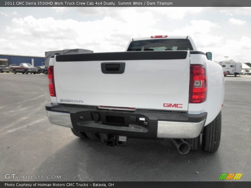 Summit White / Dark Titanium 2011 GMC Sierra 3500HD Work Truck Crew Cab 4x4 Dually