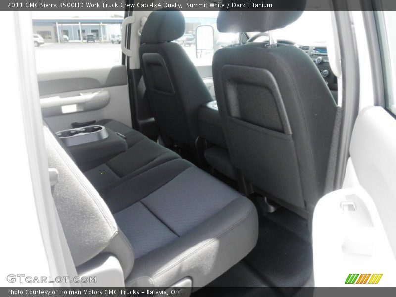 Summit White / Dark Titanium 2011 GMC Sierra 3500HD Work Truck Crew Cab 4x4 Dually