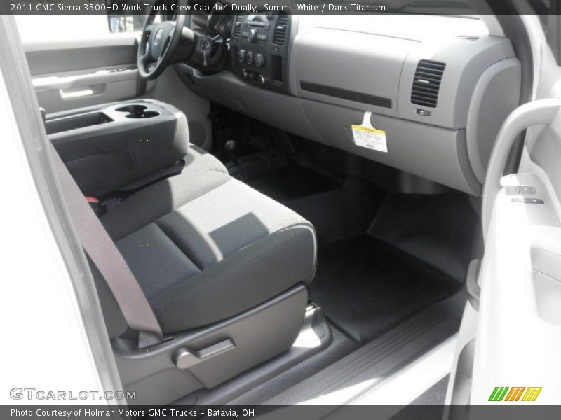 Summit White / Dark Titanium 2011 GMC Sierra 3500HD Work Truck Crew Cab 4x4 Dually