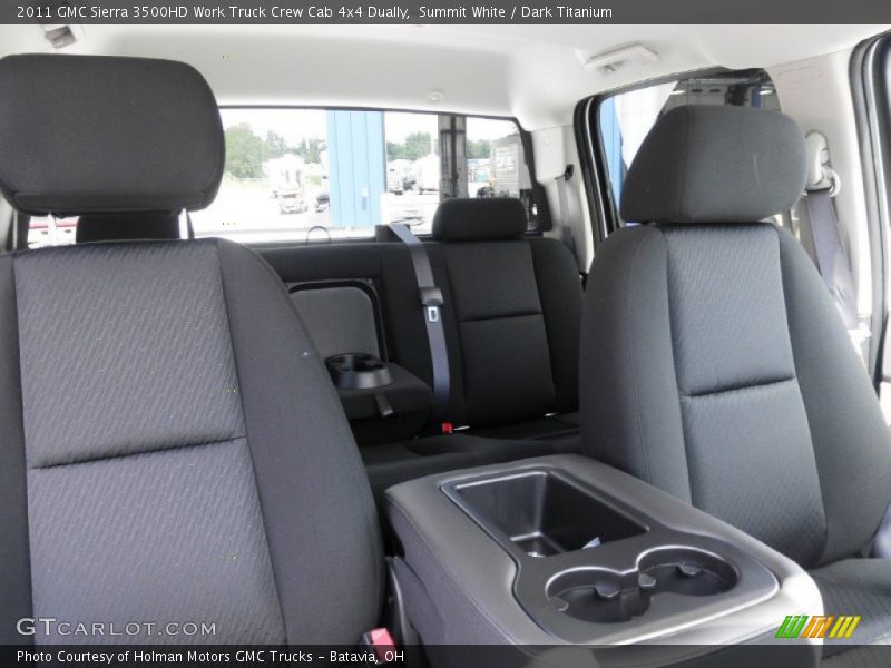 Summit White / Dark Titanium 2011 GMC Sierra 3500HD Work Truck Crew Cab 4x4 Dually