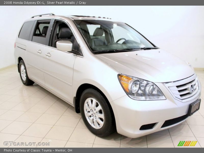 Silver Pearl Metallic / Gray 2008 Honda Odyssey EX-L