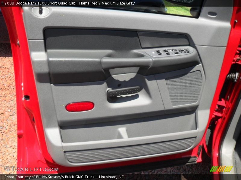 Flame Red / Medium Slate Gray 2008 Dodge Ram 1500 Sport Quad Cab