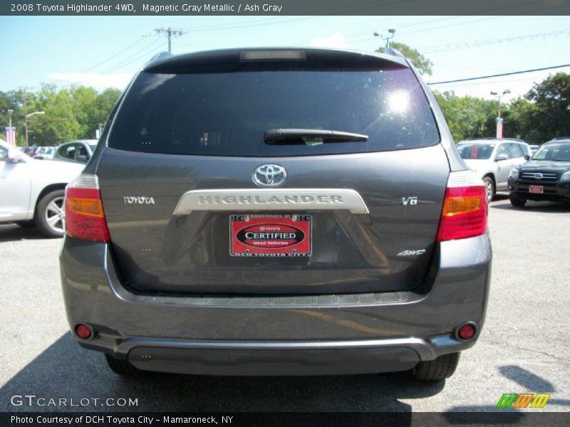 Magnetic Gray Metallic / Ash Gray 2008 Toyota Highlander 4WD