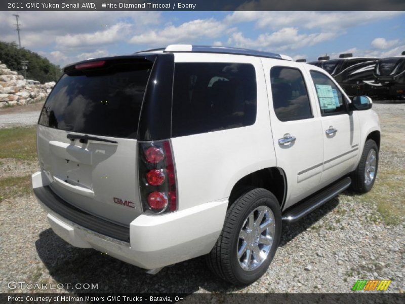 White Diamond Tintcoat / Ebony 2011 GMC Yukon Denali AWD