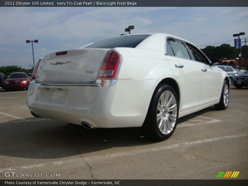 Ivory Tri-Coat Pearl / Black/Light Frost Beige 2011 Chrysler 300 Limited