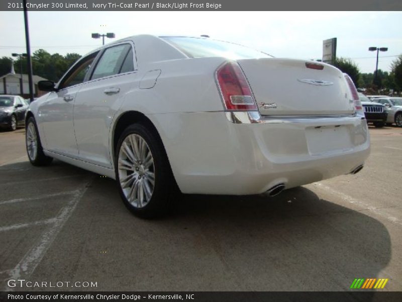 Ivory Tri-Coat Pearl / Black/Light Frost Beige 2011 Chrysler 300 Limited