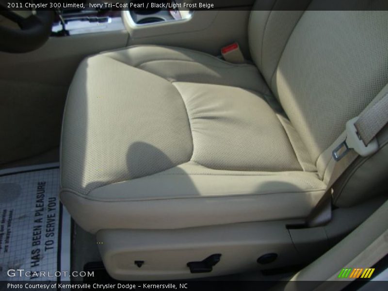Ivory Tri-Coat Pearl / Black/Light Frost Beige 2011 Chrysler 300 Limited