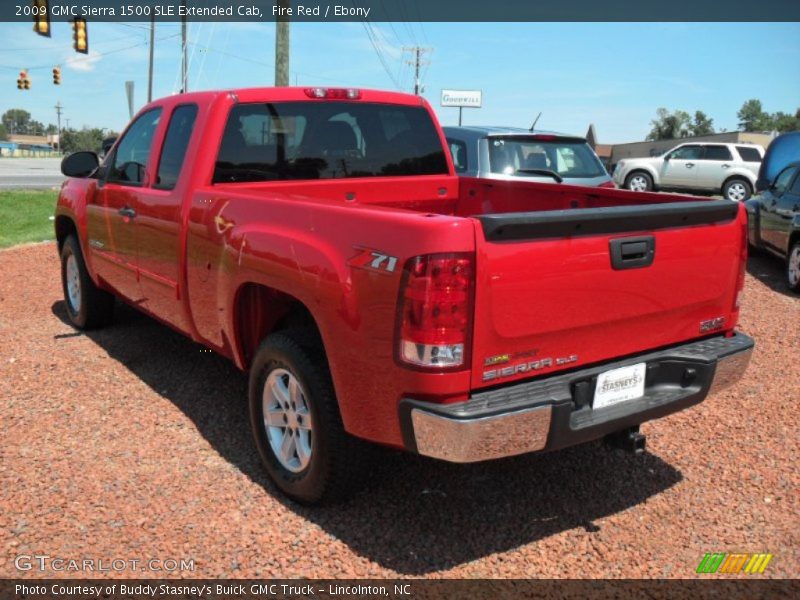 Fire Red / Ebony 2009 GMC Sierra 1500 SLE Extended Cab