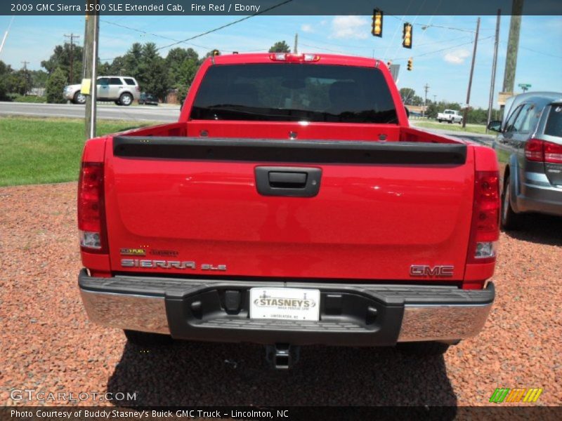 Fire Red / Ebony 2009 GMC Sierra 1500 SLE Extended Cab