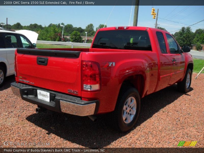 Fire Red / Ebony 2009 GMC Sierra 1500 SLE Extended Cab