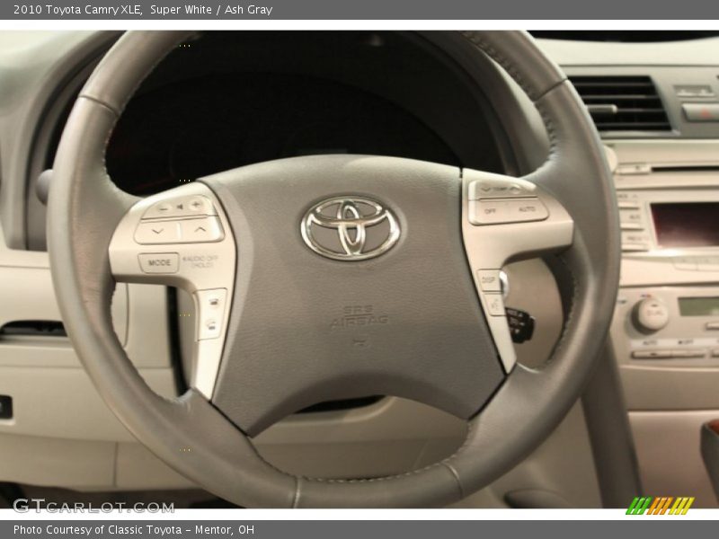 Super White / Ash Gray 2010 Toyota Camry XLE