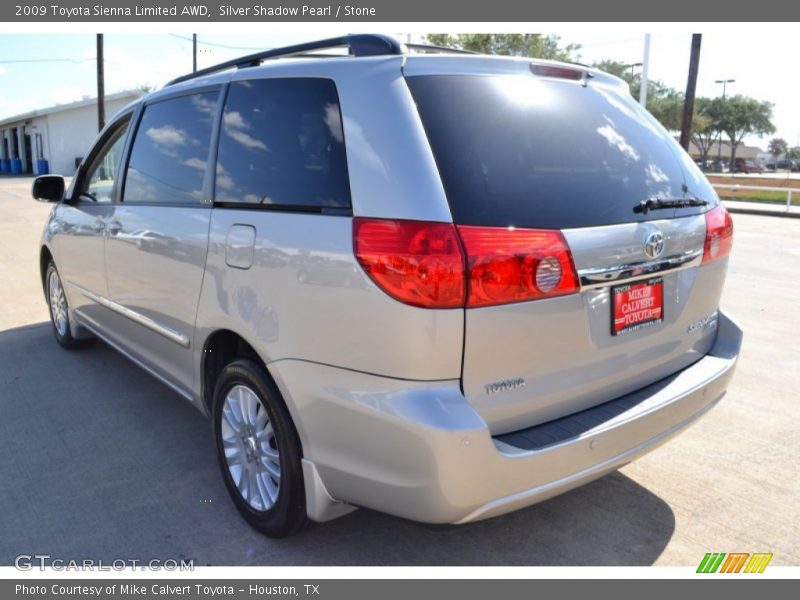 Silver Shadow Pearl / Stone 2009 Toyota Sienna Limited AWD