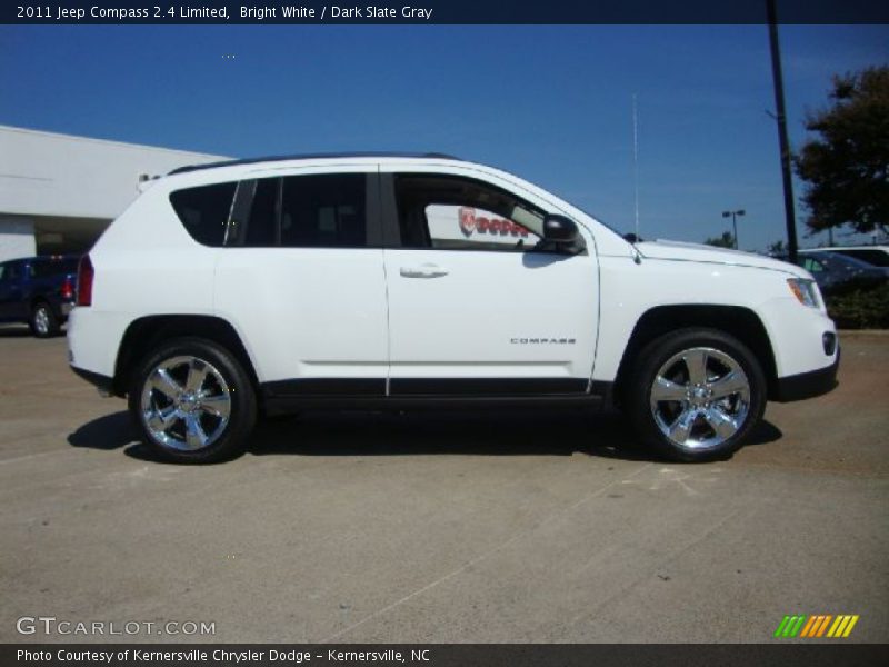 Bright White / Dark Slate Gray 2011 Jeep Compass 2.4 Limited