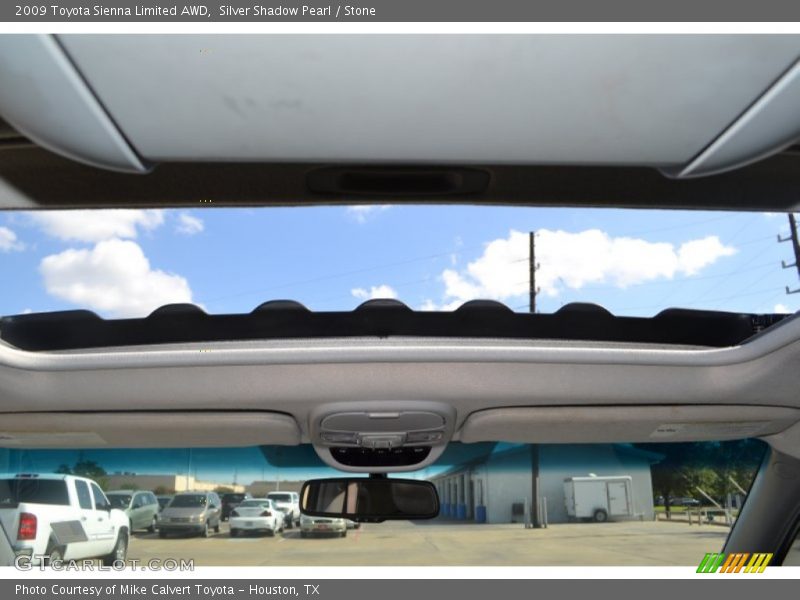 Silver Shadow Pearl / Stone 2009 Toyota Sienna Limited AWD
