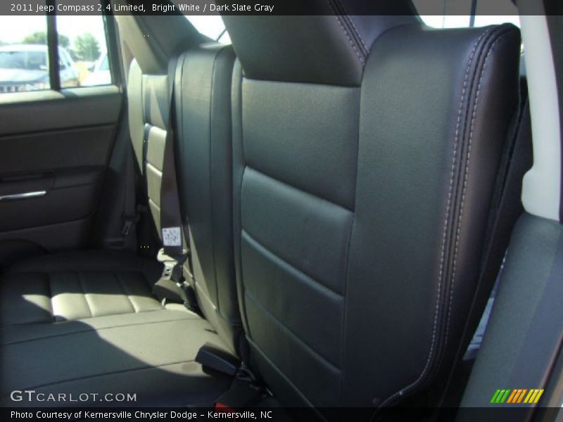 Bright White / Dark Slate Gray 2011 Jeep Compass 2.4 Limited
