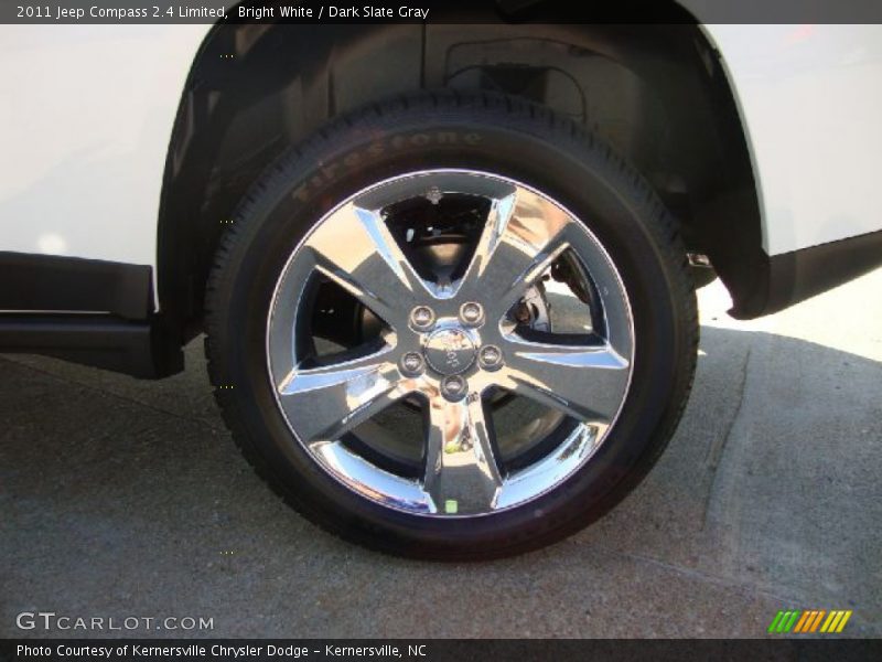 Bright White / Dark Slate Gray 2011 Jeep Compass 2.4 Limited