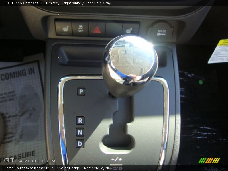 Bright White / Dark Slate Gray 2011 Jeep Compass 2.4 Limited