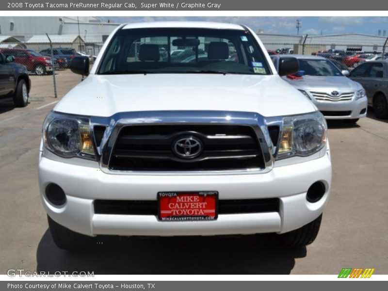 Super White / Graphite Gray 2008 Toyota Tacoma PreRunner Regular Cab