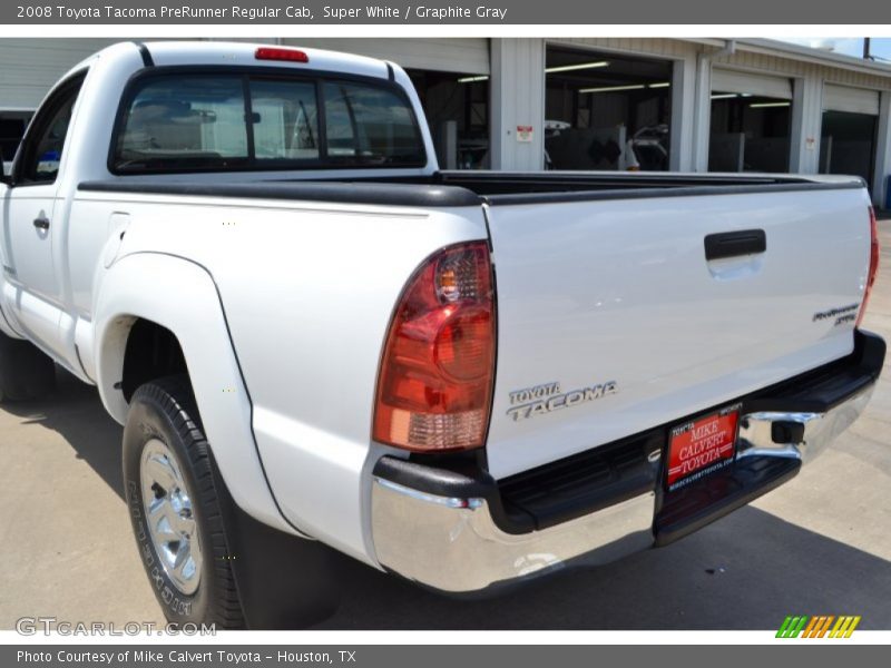 Super White / Graphite Gray 2008 Toyota Tacoma PreRunner Regular Cab