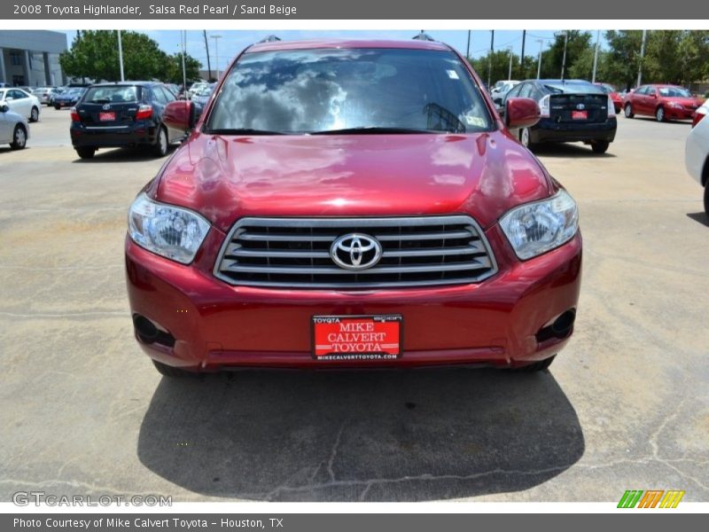 Salsa Red Pearl / Sand Beige 2008 Toyota Highlander