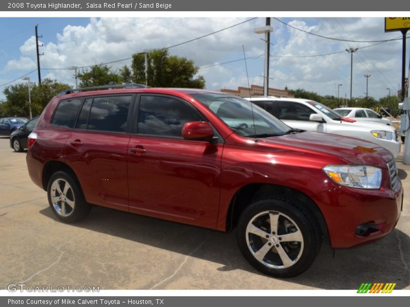 Salsa Red Pearl / Sand Beige 2008 Toyota Highlander