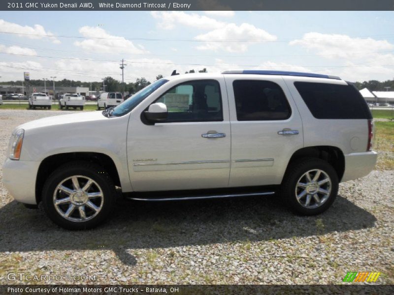 White Diamond Tintcoat / Ebony 2011 GMC Yukon Denali AWD