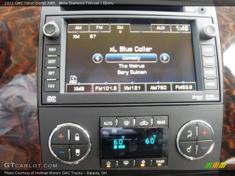 White Diamond Tintcoat / Ebony 2011 GMC Yukon Denali AWD