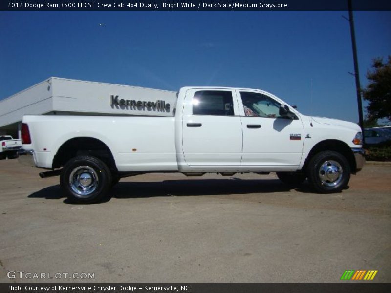 Bright White / Dark Slate/Medium Graystone 2012 Dodge Ram 3500 HD ST Crew Cab 4x4 Dually