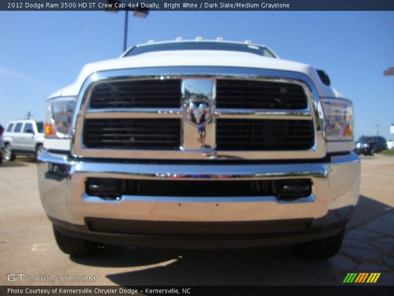 Bright White / Dark Slate/Medium Graystone 2012 Dodge Ram 3500 HD ST Crew Cab 4x4 Dually