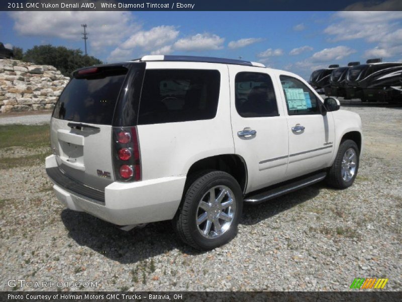 White Diamond Tintcoat / Ebony 2011 GMC Yukon Denali AWD