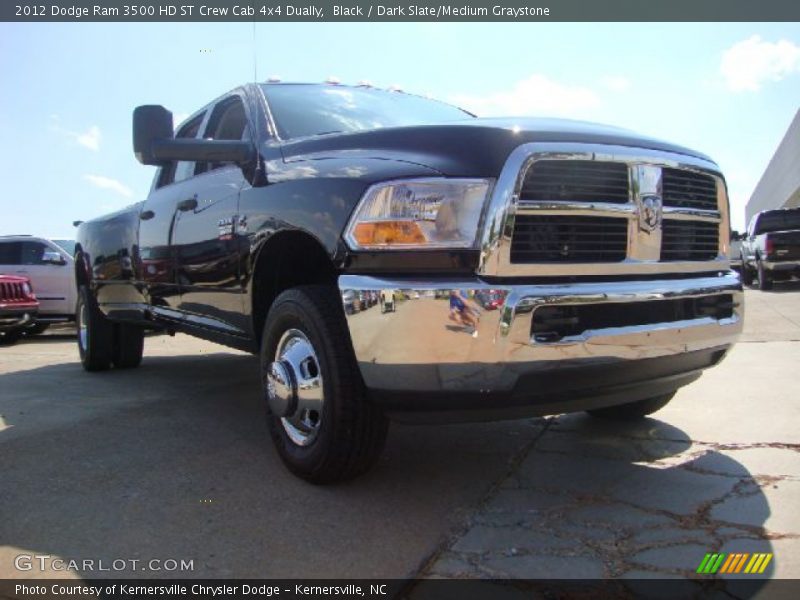 Black / Dark Slate/Medium Graystone 2012 Dodge Ram 3500 HD ST Crew Cab 4x4 Dually