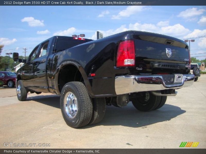 Black / Dark Slate/Medium Graystone 2012 Dodge Ram 3500 HD ST Crew Cab 4x4 Dually