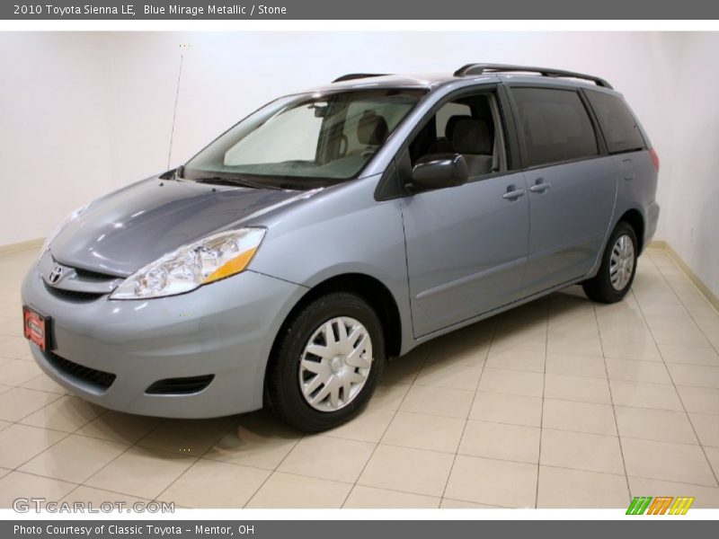 Blue Mirage Metallic / Stone 2010 Toyota Sienna LE