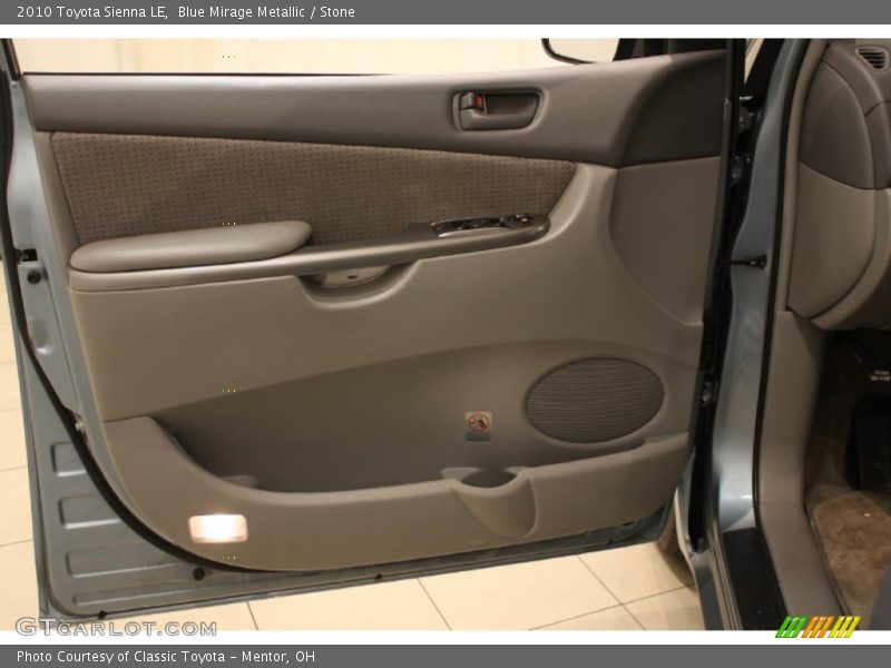 Blue Mirage Metallic / Stone 2010 Toyota Sienna LE