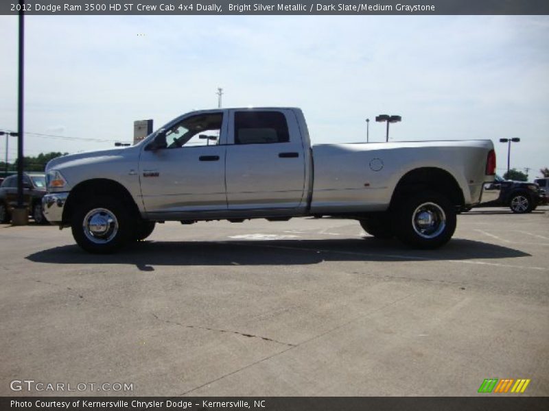 Bright Silver Metallic / Dark Slate/Medium Graystone 2012 Dodge Ram 3500 HD ST Crew Cab 4x4 Dually