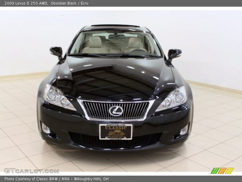 Obsidian Black / Ecru 2009 Lexus IS 250 AWD