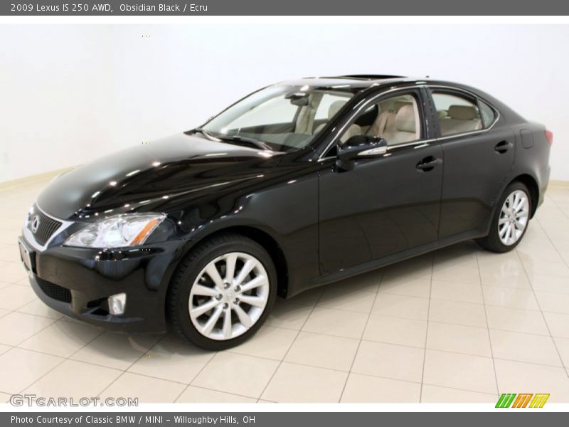 Obsidian Black / Ecru 2009 Lexus IS 250 AWD