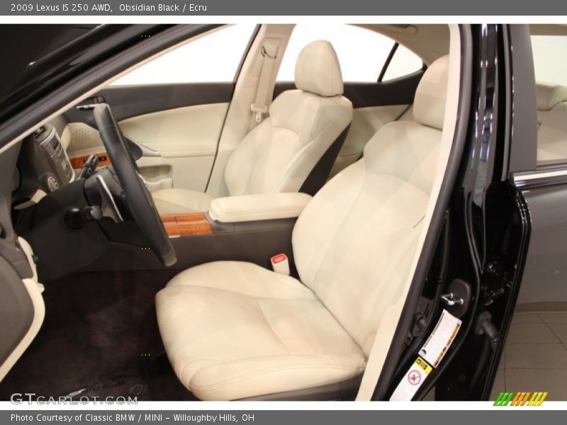 Obsidian Black / Ecru 2009 Lexus IS 250 AWD