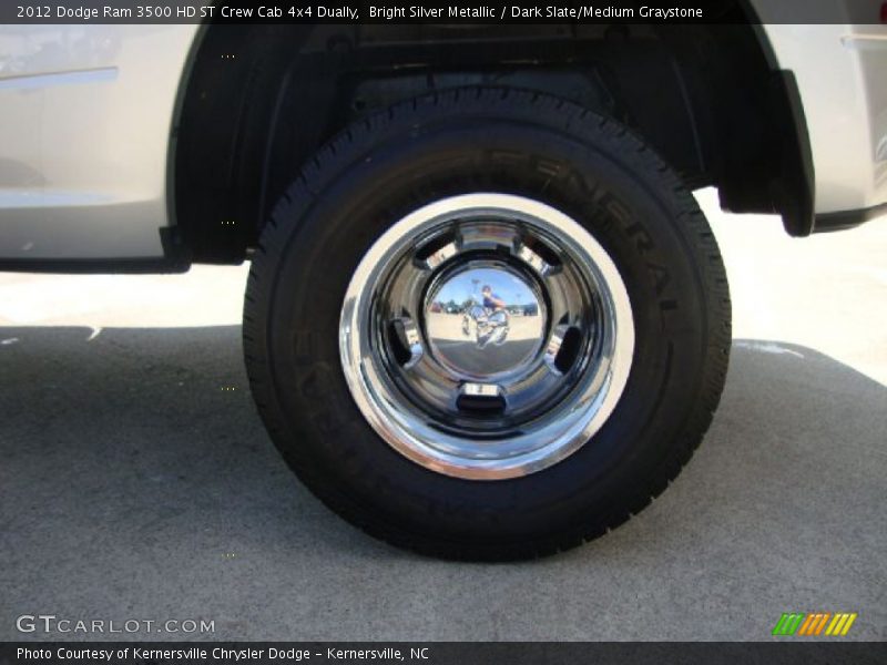 Bright Silver Metallic / Dark Slate/Medium Graystone 2012 Dodge Ram 3500 HD ST Crew Cab 4x4 Dually