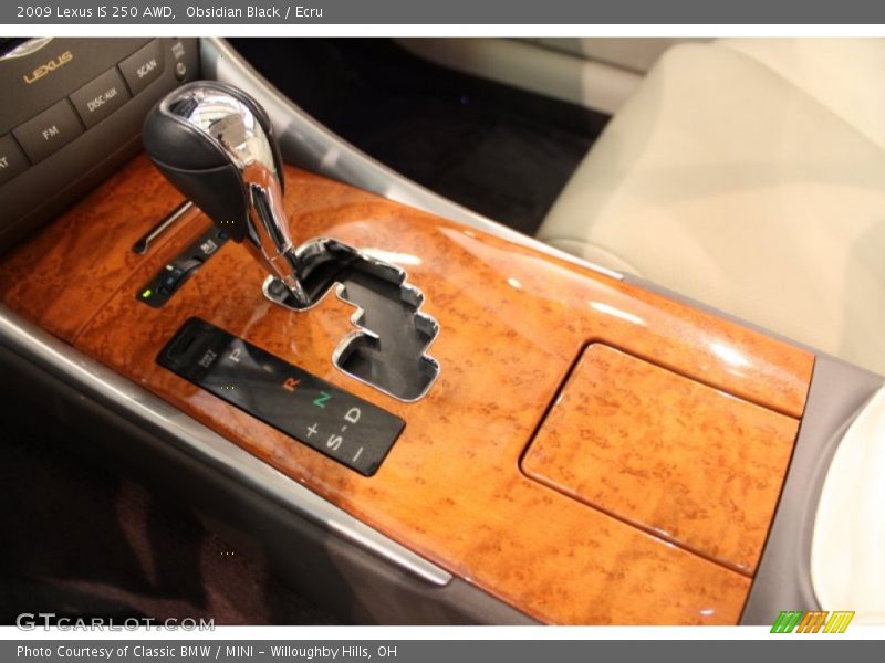 Obsidian Black / Ecru 2009 Lexus IS 250 AWD