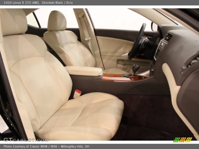 Obsidian Black / Ecru 2009 Lexus IS 250 AWD
