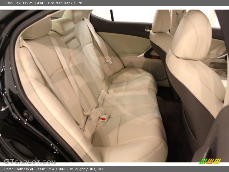 Obsidian Black / Ecru 2009 Lexus IS 250 AWD