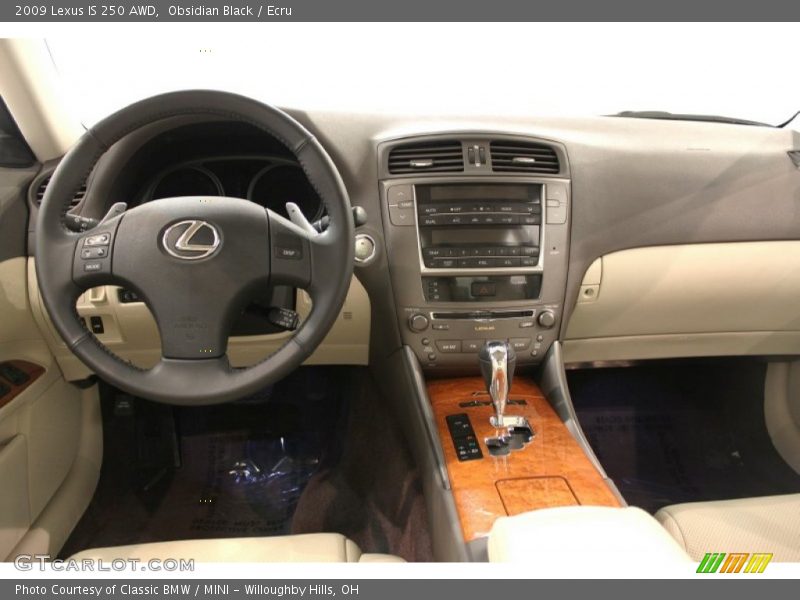 Obsidian Black / Ecru 2009 Lexus IS 250 AWD