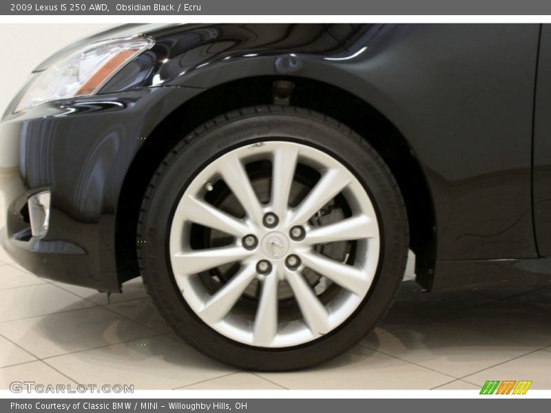 Obsidian Black / Ecru 2009 Lexus IS 250 AWD