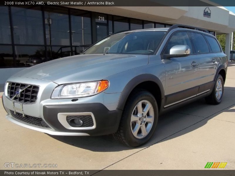 Electric Silver Metallic / Anthracite Black 2008 Volvo XC70 AWD