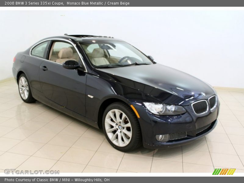 Monaco Blue Metallic / Cream Beige 2008 BMW 3 Series 335xi Coupe
