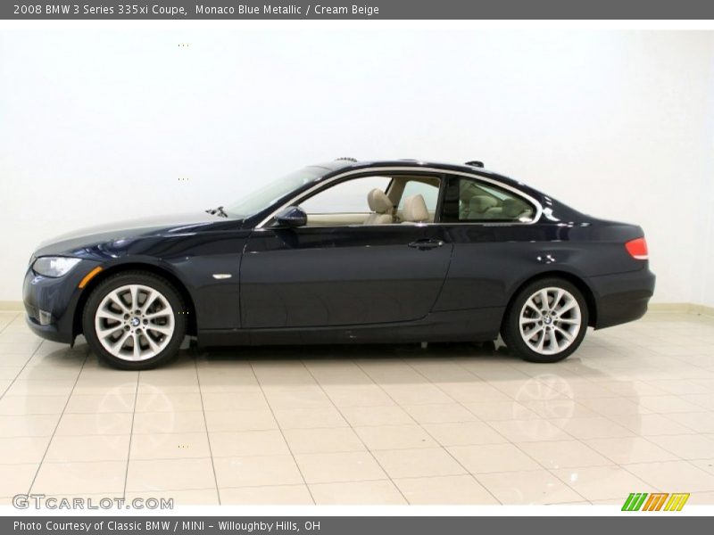 Monaco Blue Metallic / Cream Beige 2008 BMW 3 Series 335xi Coupe